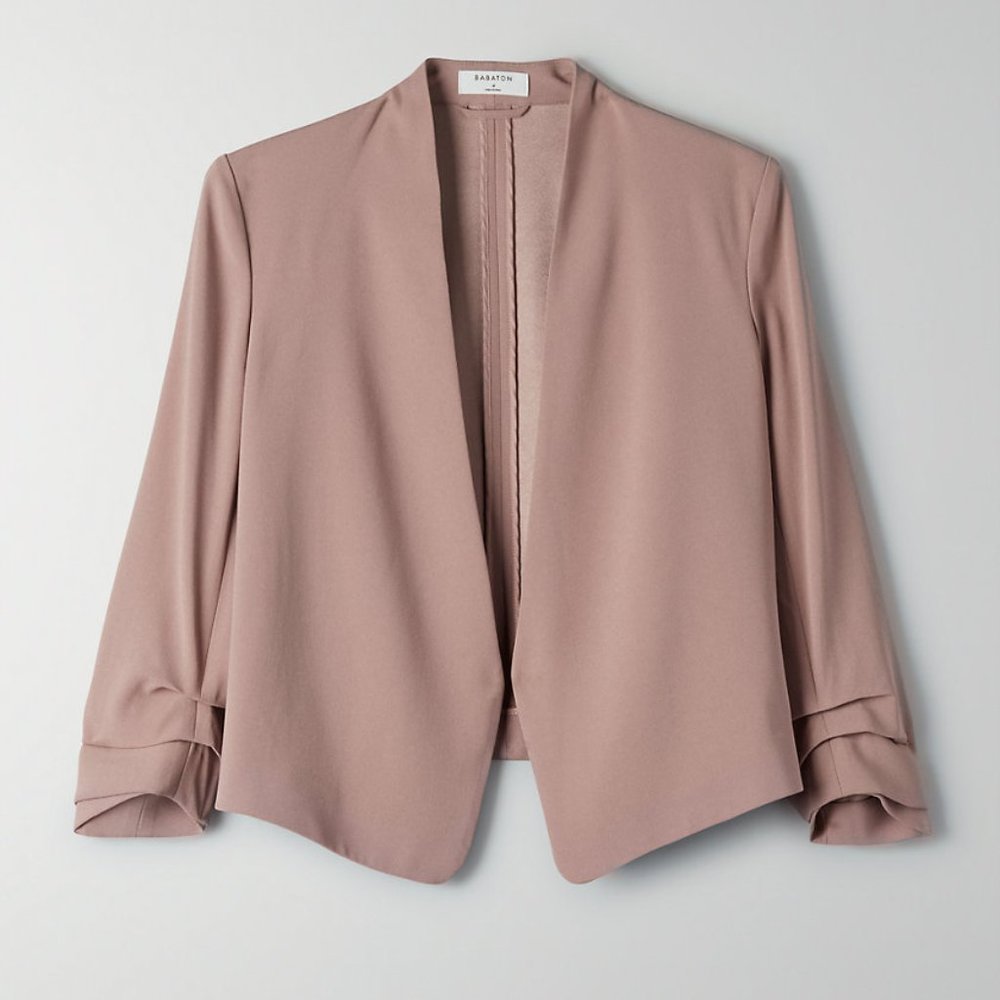 Aritzia Power Short Blazer in Shadow Mauve